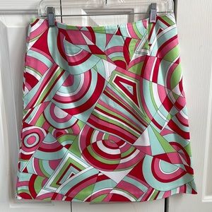 Melly M geometric print skirt